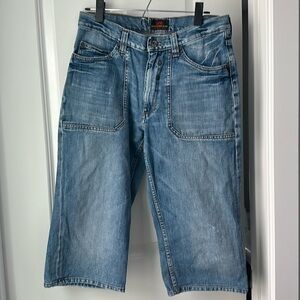 Lee Denim Cropped Jeans “three-fourth” Style Size 32